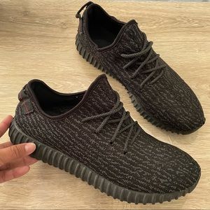 Adidas Black Gray Boost YZY Sneakers 12.5